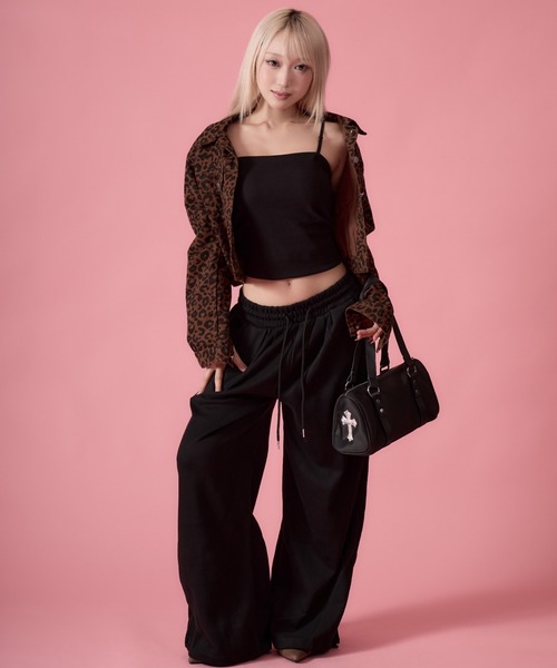 mindseeker girls(マインドシーカーガールズ)の「Rhinestone Sweatpants / ラインストーンスウェットパンツ(スウェットパンツ・レディース・グレー/ブラック・FREE)」の18枚目の写真