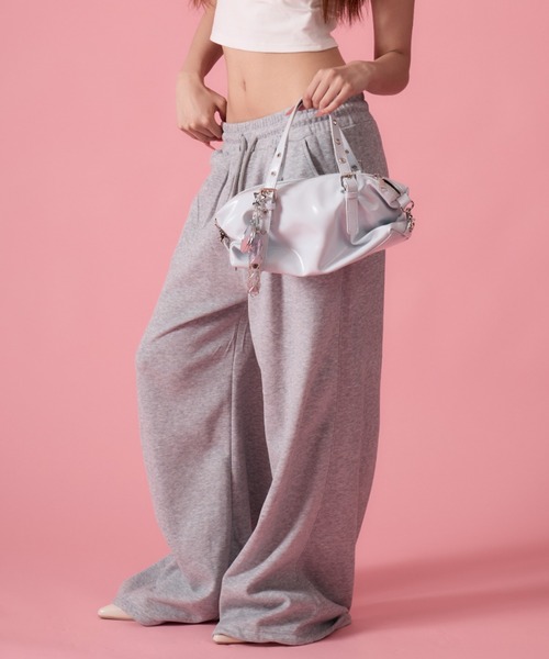 mindseeker girls(マインドシーカーガールズ)の「Rhinestone Sweatpants / ラインストーンスウェットパンツ(スウェットパンツ・レディース・グレー/ブラック・FREE)」の22枚目の写真