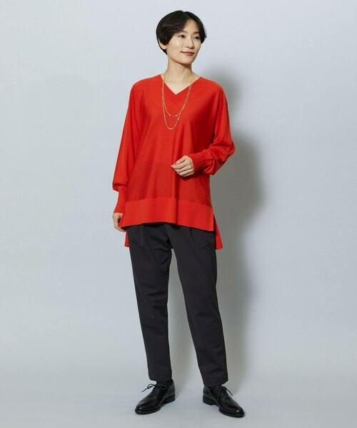 MOGA(モガ)の「ハイテンション裏起毛テーパードシルエットパンツ(その他パンツ・レディース・チャコールグレー/ブラック・1/2/3)」の21枚目の写真