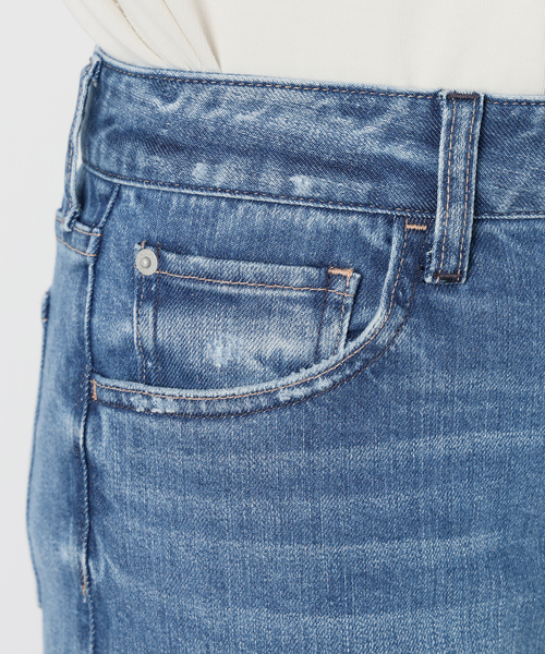 Healthy denim（ヘルシーデニム）の「《追加3》HEALTHY DENIM/ヘルシーデニム SLOBE別注 Quiche（デニムパンツ・レディース・ブルー・22cm/24cm/25cm）」の8枚目の写真
