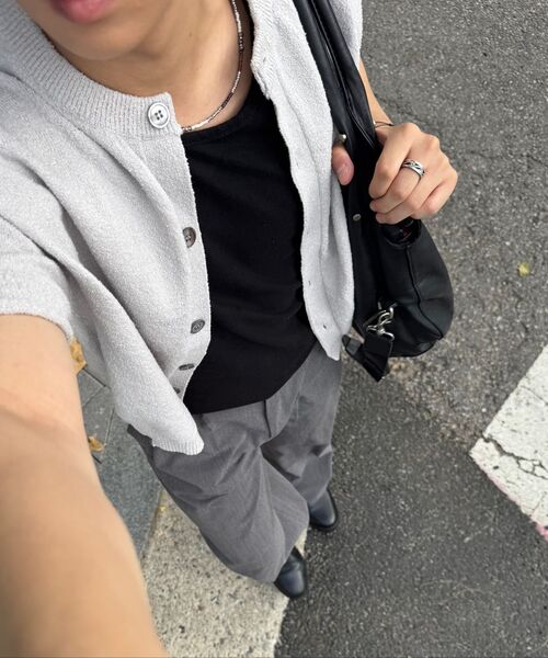 ALYSS（アリス）の「インシジョンスタッズレザーホーボバッグ[ブラック]（ショルダーバッグ・レディース・その他・FREE）」の19枚目の写真