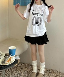 【 MEMECLE / メメクル 】ナンバリングロゴ オーバーT