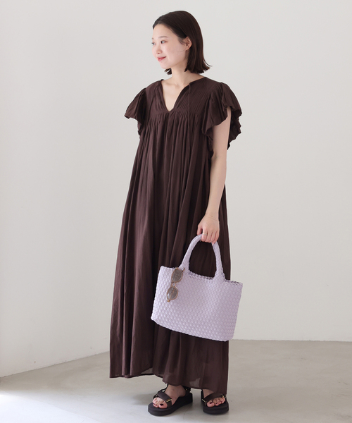 SLOBE IENA(スローブイエナ)の「《追加》SLOBE イントレチャートトートバッグ(トートバッグ・レディース・ブラウン/ベージュ系その他・FREE)」の8枚目の写真