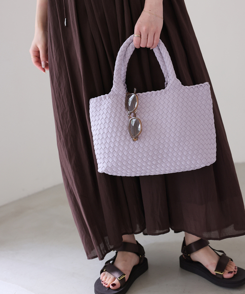 SLOBE IENA(スローブイエナ)の「《追加》SLOBE イントレチャートトートバッグ(トートバッグ・レディース・ブラウン/ベージュ系その他・FREE)」の9枚目の写真