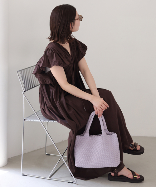 SLOBE IENA(スローブイエナ)の「《追加》SLOBE イントレチャートトートバッグ(トートバッグ・レディース・ブラウン/ベージュ系その他・FREE)」の10枚目の写真