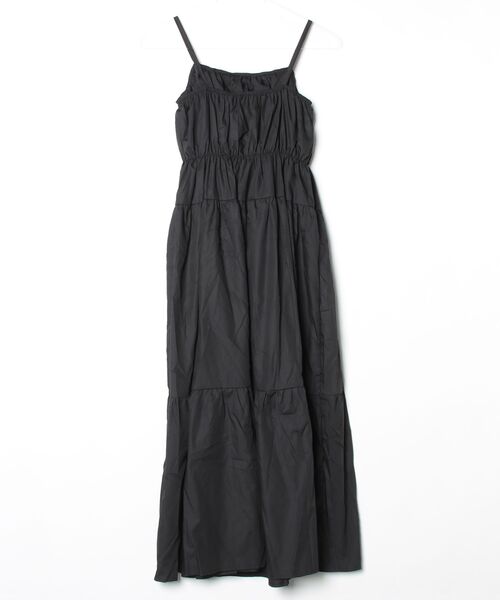 YUGA(ユーガ)の「YUGA_YGMC Korean-style Tiered Flare Camisole Dress(ワンピース・レディース・ホワイト/ブラック・FREE)」の3枚目の写真