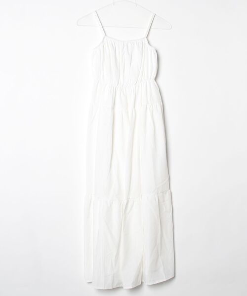 YUGA(ユーガ)の「YUGA_YGMC Korean-style Tiered Flare Camisole Dress(ワンピース・レディース・ホワイト/ブラック・FREE)」の18枚目の写真