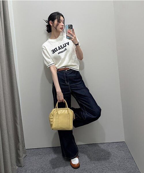 MIND BRIDGE WOMEN（マインドブリッジウーマン）の「[W]ワイドローデニムパンツ（デニムパンツ・レディース・インディゴブルー・55）」の11枚目の写真