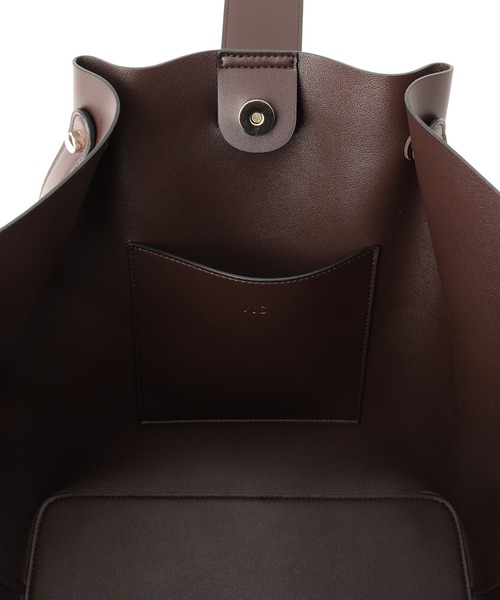 VIS（ビス）の「ダブルハンドルトートバッグ/A4対応・WEB限定カラー（トートバッグ・レディース・ブラック/ダークブラウン/ベージュ系その他/ベージュ系その他2・FREE）」の10枚目の写真