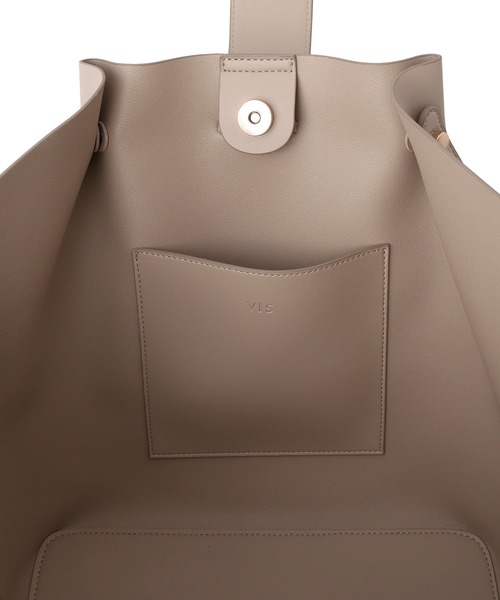 VIS（ビス）の「ダブルハンドルトートバッグ/A4対応・WEB限定カラー（トートバッグ・レディース・ブラック/ダークブラウン/ベージュ系その他/ベージュ系その他2・FREE）」の9枚目の写真