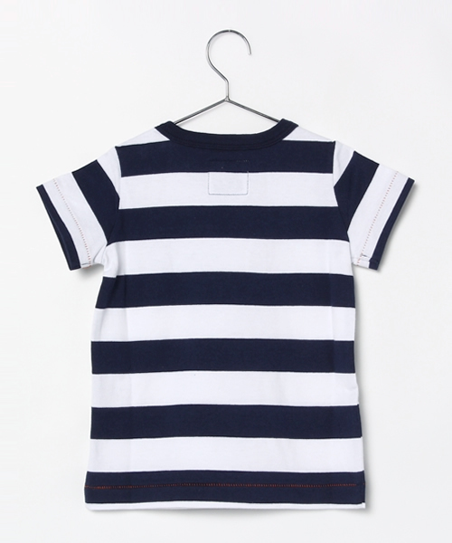 Lee（リー）の「【Lee】ビッグボーダーTee（Tシャツ/カットソー・キッズ・ネイビー・110/130/120/100/140/90/80）」の2枚目の写真