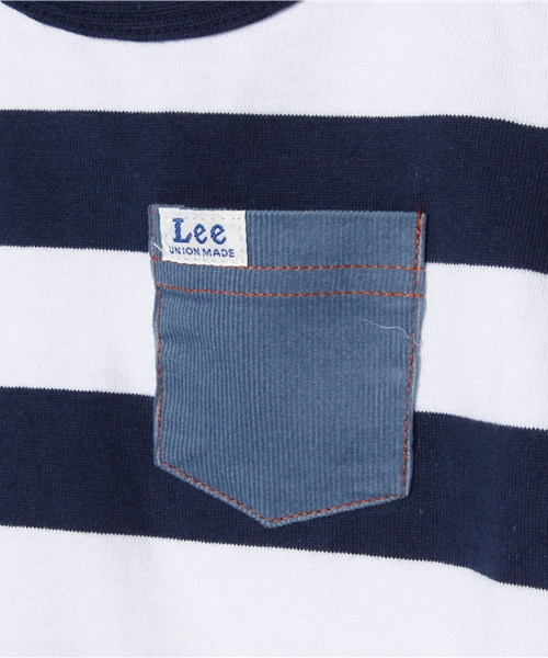 Lee（リー）の「【Lee】ビッグボーダーTee（Tシャツ/カットソー・キッズ・ネイビー・110/130/120/100/140/90/80）」の6枚目の写真