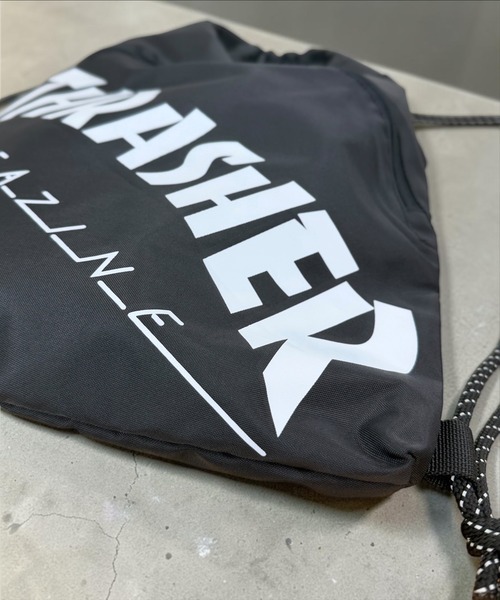 THRASHER（スラッシャー）の「THRASHER KNAPSACK（バックパック/リュック・レディース・ブラック×ホワイト・FREE）」の6枚目の写真