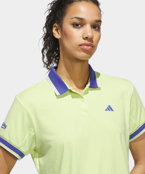 adidas(アディダス)の「クライマクール 半袖ポロシャツ【adidas Golf/アディダスゴルフ】(ポロシャツ・レディース・イエロー・SMALL/MEDIUM/LARGE/X-LARGE/XX-LARGE/X-SMALL)」の3枚目の写真