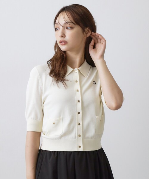 DRESSTERIOR(ドレステリア)の「【接触冷感/UVカット】クールタッチ シャツカーディガン(カーディガン/ボレロ・レディース・ブラウン系その他/ブラック/オフホワイト・36/38/40)」の4枚目の写真