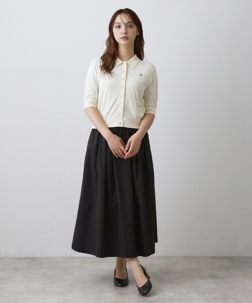 DRESSTERIOR(ドレステリア)の「【接触冷感/UVカット】クールタッチ シャツカーディガン(カーディガン/ボレロ・レディース・ブラウン系その他/ブラック/オフホワイト・36/38/40)」の6枚目の写真