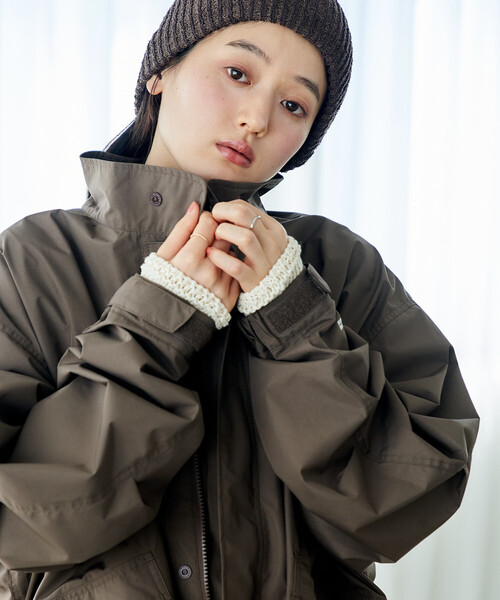 FREAK'S STORE(フリークスストア)の「+Phenix × FREAK'S STORE/プラスフェニックス 別注 GORE-TEX WINDSTOPPER MODS COAT/ゴアテックス ウインドストッパーモッズコート/モッズコート(モッズコート・レディース・ネイビー/ブラウン/ブラック・MEDIUM/SMALL)」の7枚目の写真