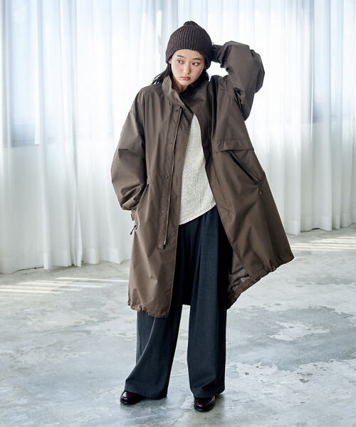 FREAK'S STORE(フリークスストア)の「+Phenix × FREAK'S STORE/プラスフェニックス 別注 GORE-TEX WINDSTOPPER MODS COAT/ゴアテックス ウインドストッパーモッズコート/モッズコート(モッズコート・レディース・ネイビー/ブラウン/ブラック・MEDIUM/SMALL)」の8枚目の写真