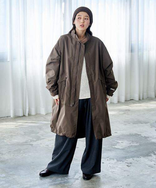 FREAK'S STORE(フリークスストア)の「+Phenix × FREAK'S STORE/プラスフェニックス 別注 GORE-TEX WINDSTOPPER MODS COAT/ゴアテックス ウインドストッパーモッズコート/モッズコート(モッズコート・レディース・ネイビー/ブラウン/ブラック・MEDIUM/SMALL)」の9枚目の写真