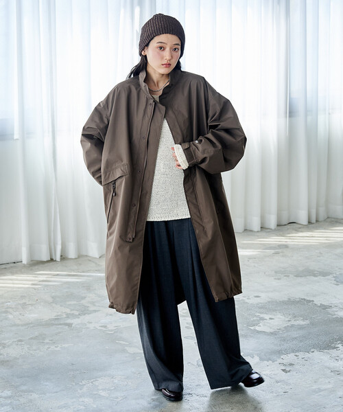 FREAK'S STORE(フリークスストア)の「+Phenix × FREAK'S STORE/プラスフェニックス 別注 GORE-TEX WINDSTOPPER MODS COAT/ゴアテックス ウインドストッパーモッズコート/モッズコート(モッズコート・レディース・ネイビー/ブラウン/ブラック・MEDIUM/SMALL)」の13枚目の写真