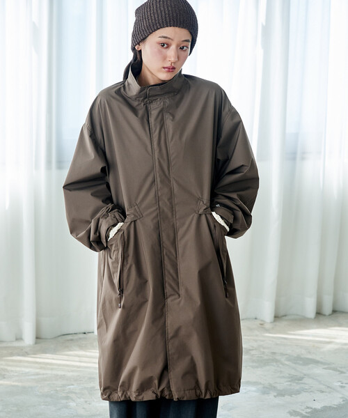 FREAK'S STORE(フリークスストア)の「+Phenix × FREAK'S STORE/プラスフェニックス 別注 GORE-TEX WINDSTOPPER MODS COAT/ゴアテックス ウインドストッパーモッズコート/モッズコート(モッズコート・レディース・ネイビー/ブラウン/ブラック・MEDIUM/SMALL)」の18枚目の写真