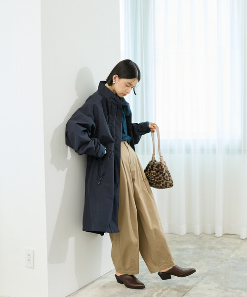 FREAK'S STORE(フリークスストア)の「+Phenix × FREAK'S STORE/プラスフェニックス 別注 GORE-TEX WINDSTOPPER MODS COAT/ゴアテックス ウインドストッパーモッズコート/モッズコート(モッズコート・レディース・ネイビー/ブラウン/ブラック・MEDIUM/SMALL)」の22枚目の写真