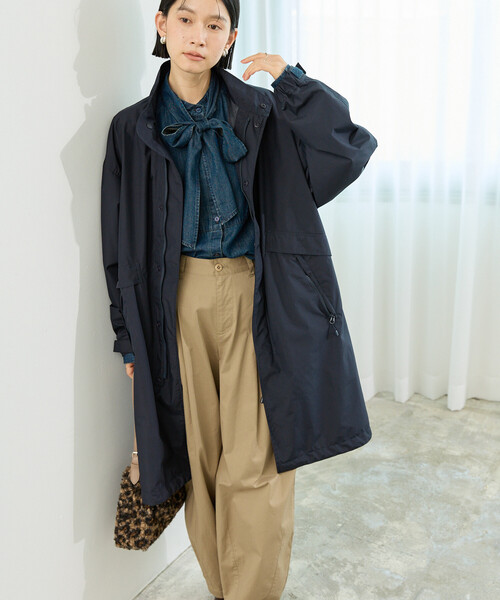 FREAK'S STORE(フリークスストア)の「+Phenix × FREAK'S STORE/プラスフェニックス 別注 GORE-TEX WINDSTOPPER MODS COAT/ゴアテックス ウインドストッパーモッズコート/モッズコート(モッズコート・レディース・ネイビー/ブラウン/ブラック・MEDIUM/SMALL)」の14枚目の写真
