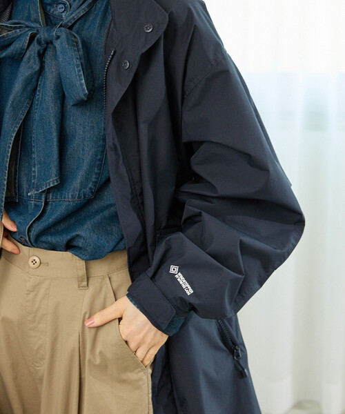 FREAK'S STORE(フリークスストア)の「+Phenix × FREAK'S STORE/プラスフェニックス 別注 GORE-TEX WINDSTOPPER MODS COAT/ゴアテックス ウインドストッパーモッズコート/モッズコート(モッズコート・レディース・ネイビー/ブラウン/ブラック・MEDIUM/SMALL)」の18枚目の写真