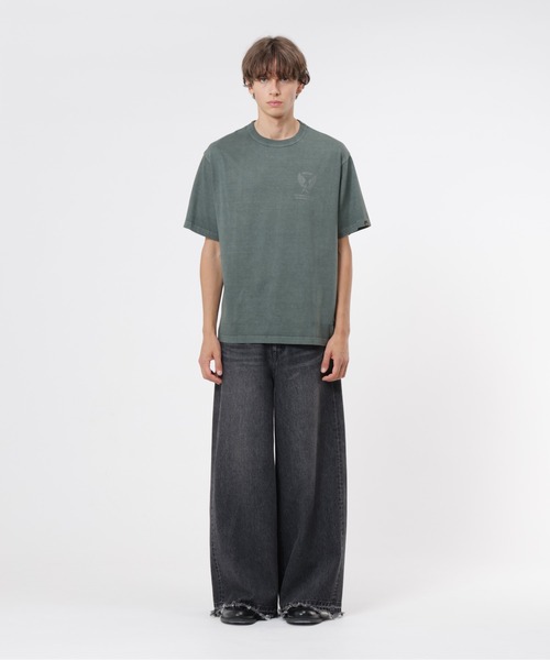 Alpha Industries(アルファインダストリーズ)の「Alpha Industries/アルファ インダストリーズ/ESSENTIAL RELAXED FIT TEE (BATTLEWASH AIR CORPS)/エッセンシャル リラックスフィットTシャツ(Tシャツ/カットソー・メンズ・ブラック/セージグリーン・S/M/L/XL)」の12枚目の写真