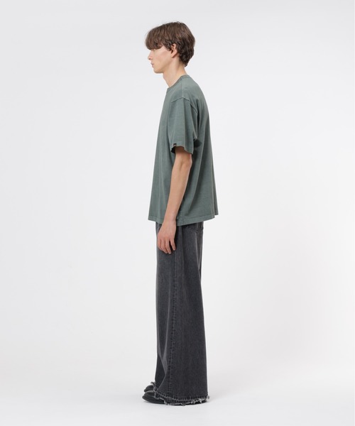 Alpha Industries(アルファインダストリーズ)の「Alpha Industries/アルファ インダストリーズ/ESSENTIAL RELAXED FIT TEE (BATTLEWASH AIR CORPS)/エッセンシャル リラックスフィットTシャツ(Tシャツ/カットソー・メンズ・ブラック/セージグリーン・S/M/L/XL)」の13枚目の写真