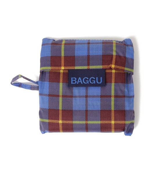SHIPS Days(シップスデイズ)の「BAGGU: ベイビー タータン チェック(エコバッグ/サブバッグ・レディース・ピンク系その他/ブルー・ONE SIZE)」の8枚目の写真