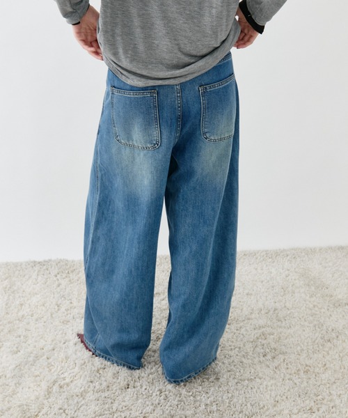 DRWCYS(ドロシーズ)の「ドロストワイドデニムパンツ(デニムパンツ・レディース・ブルー・MEDIUM/LARGE)」の8枚目の写真