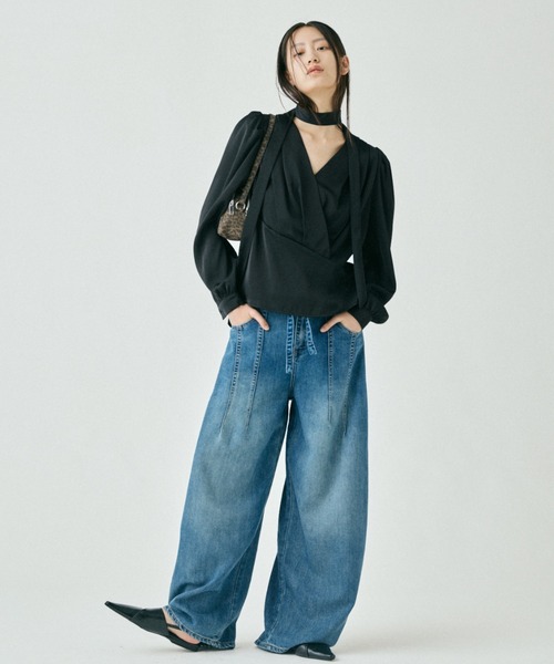 DRWCYS(ドロシーズ)の「ドロストワイドデニムパンツ(デニムパンツ・レディース・ブルー・MEDIUM/LARGE)」の20枚目の写真