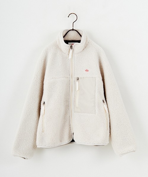 DANTON（ダントン）の「【WEB先行予約】[DANTON/ダントン] スタンドカラー インサレーションボアジャケット（ブルゾン・レディース・ブラック/アイボリー・M/S）」の14枚目の写真