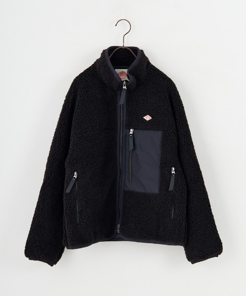 DANTON（ダントン）の「【WEB先行予約】[DANTON/ダントン] スタンドカラー インサレーションボアジャケット（ブルゾン・レディース・ブラック/アイボリー・M/S）」の11枚目の写真