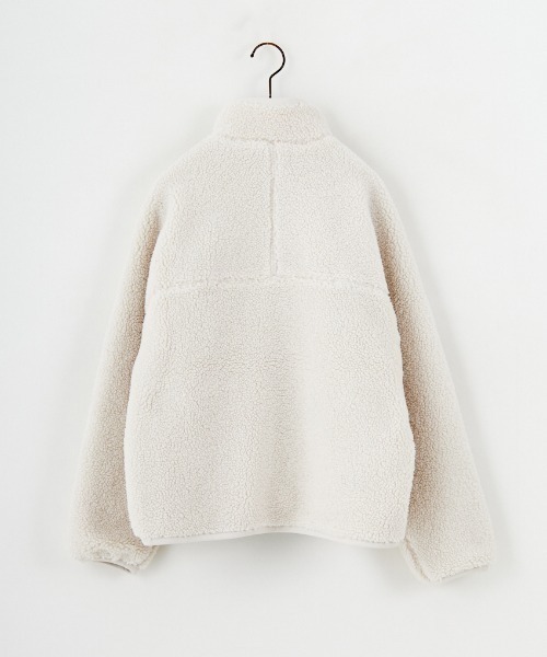 DANTON（ダントン）の「【WEB先行予約】[DANTON/ダントン] スタンドカラー インサレーションボアジャケット（ブルゾン・レディース・ブラック/アイボリー・M/S）」の15枚目の写真