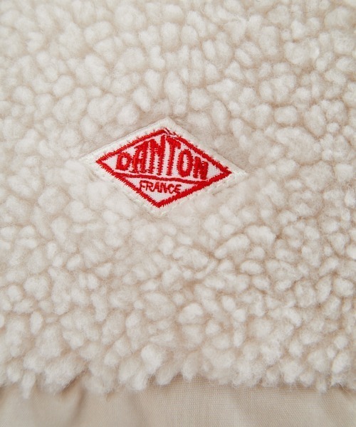 DANTON（ダントン）の「【WEB先行予約】[DANTON/ダントン] スタンドカラー インサレーションボアジャケット（ブルゾン・レディース・ブラック/アイボリー・M/S）」の5枚目の写真