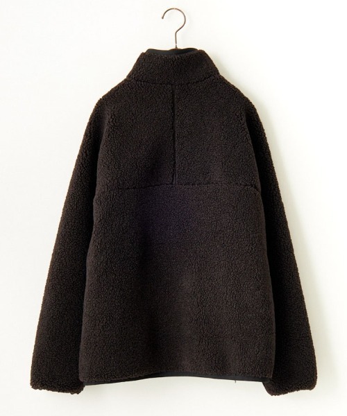 DANTON（ダントン）の「【WEB先行予約】[DANTON/ダントン] スタンドカラー インサレーションボアジャケット（ブルゾン・レディース・ブラック/アイボリー・M/S）」の12枚目の写真