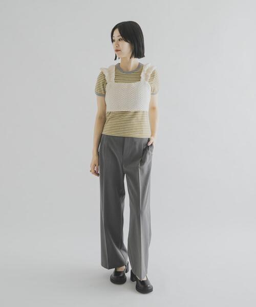 THE GOODLAND MARKET(ザグッドランドマーケット)の「cwtch LACE BUSTIER(ニット/セーター・レディース・ホワイト/ブラック・FREE)」の15枚目の写真