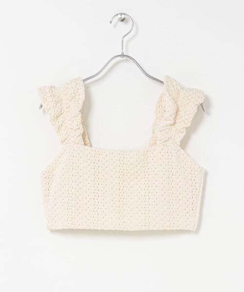 THE GOODLAND MARKET(ザグッドランドマーケット)の「cwtch LACE BUSTIER(ニット/セーター・レディース・ホワイト/ブラック・FREE)」の18枚目の写真