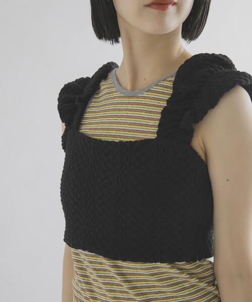 THE GOODLAND MARKET(ザグッドランドマーケット)の「cwtch LACE BUSTIER(ニット/セーター・レディース・ホワイト/ブラック・FREE)」の9枚目の写真