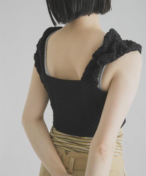 THE GOODLAND MARKET(ザグッドランドマーケット)の「cwtch LACE BUSTIER(ニット/セーター・レディース・ホワイト/ブラック・FREE)」の10枚目の写真