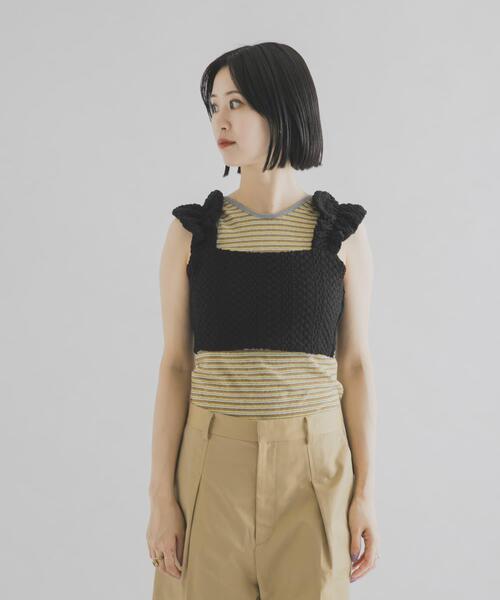 THE GOODLAND MARKET(ザグッドランドマーケット)の「cwtch LACE BUSTIER(ニット/セーター・レディース・ホワイト/ブラック・FREE)」の11枚目の写真