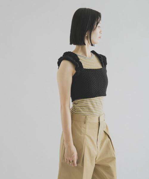 THE GOODLAND MARKET(ザグッドランドマーケット)の「cwtch LACE BUSTIER(ニット/セーター・レディース・ホワイト/ブラック・FREE)」の12枚目の写真
