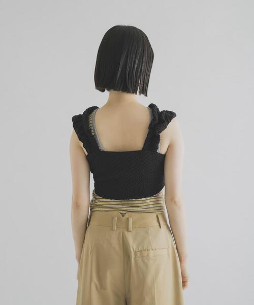 THE GOODLAND MARKET(ザグッドランドマーケット)の「cwtch LACE BUSTIER(ニット/セーター・レディース・ホワイト/ブラック・FREE)」の13枚目の写真