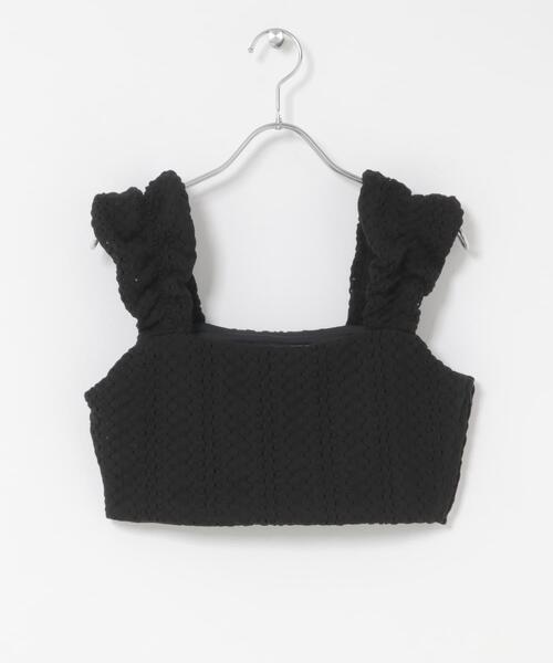 THE GOODLAND MARKET(ザグッドランドマーケット)の「cwtch LACE BUSTIER(ニット/セーター・レディース・ホワイト/ブラック・FREE)」の3枚目の写真