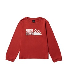 FIRST DOWN（ファーストダウン）の「キッズ ファーストライト ロゴ ロングスリーブ Tシャツ（Tシャツ/カットソー）」