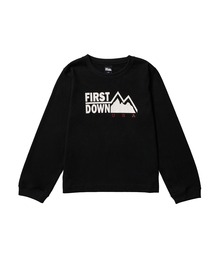 FIRST DOWN（ファーストダウン）の「キッズ ファーストライト ロゴ ロングスリーブ Tシャツ（Tシャツ/カットソー）」