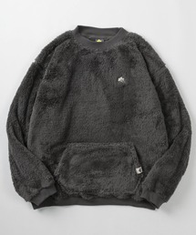 【71】【LOGOS/ロゴス】シャギーボア カンガルーポケット付き スウェット/フリース/オーバーサイズ/トレーナー/レディース