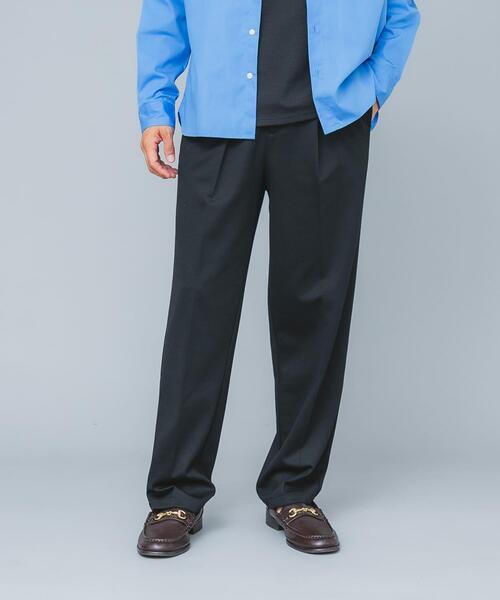 URBAN RESEARCH ROSSO MEN(アーバンリサーチロッソメン)の「『セットアップ対応/防シワ』 ウールジャージーストレートスラックス(その他パンツ・メンズ・ブラック/グレー/ネイビー・SMALL/MEDIUM/LARGE/X-LARGE)」の2枚目の写真